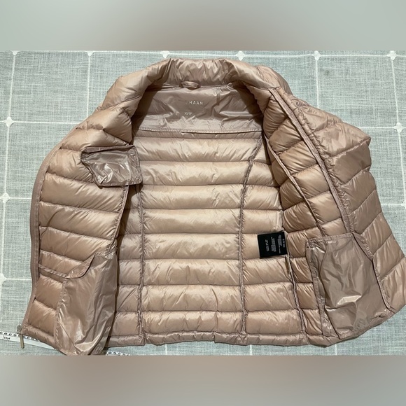 Cole Haan Quilted Down Lightweight Puffer Jacket Pink - Picture 9 of 15